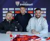 v.l. Mirza Sijaric (Geschäftsführer TuS Ferndorf Handball GmbH), Jannis Michel (Co- und Torwart-Trainer), Can Adanir
