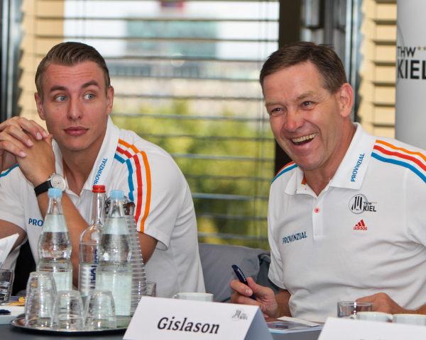 Filip Jicha - hier bei der Saisoneröffnung 2014/15 gemeinsam mit Alfred Gislason
