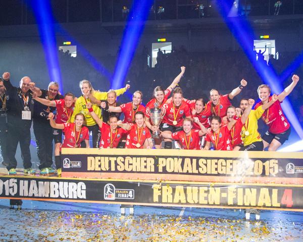 Der Buxtehuder SV holte sich 2015 in Hamburg den Pokal