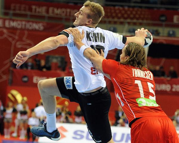 2016 setzten sich Julius Kühn und das DHB-Team in einem Thriller im EM-Halbfinale gegen Norwegen durch