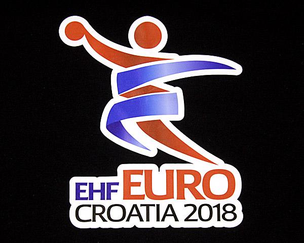 Das Logo der EHF EURO 2018 in Kroatien