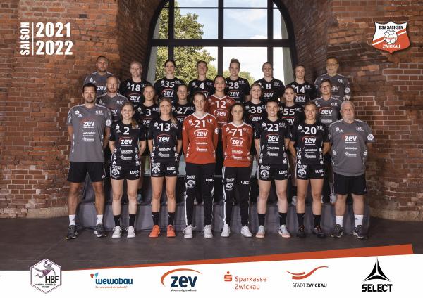 Teamfotos HBF1 2021/22 - BSV Sachsen Zwickau