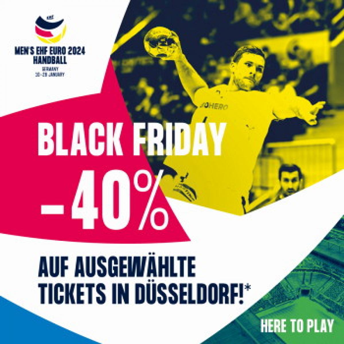 Black Friday: Ausgewählte Tickets für Auftakt der Handball-EM 2024 heute  bis zu 40 Prozent reduziert