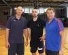 TuS N-Lbbecke - v.l. Cheftrainer Gennadij Chalepo, Risto Arnaudovski, Teammanager Zlatko Feric