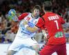WM-Playoff-Rückspiel Tschechien - Serbien: Momir Rnic gegen Daniel Kubes