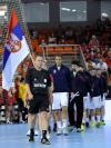 WM-Playoff-Rückspiel Tschechien - Serbien: Einlaufen der Mannschaften