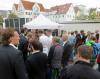 Die Europapokal-Siegesfeier von FRISCH AUF! G�ppingen (FAG) auf dem G�ppinger Marktplatz: Lars Kaufmann genie�t die Atmosph�re