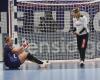 EHF Euro 2018, Europameisterschaft Frauen, NED-ROU: Tess Wester /NED und Crina Pintea /ROU