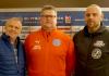 Geschäftsführer Piet Ligthart, Trainer Christian Schmalz und der Sportliche Leiter Christoph Deters - SG VTB/Altjührden