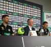 DHB Pressekonferenz WM 2019 Fabian Wiede, Tim-Oliver Kalle, Christian Prokop