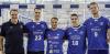 von links: Trainer Dusko Bilanovic, Ante Grbavac, Pascal Noll, Jakub Sterba und Andre Meuser - TSV Bayer Dormagen