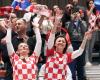 EURO 2020, Graz, 11.1.2020, Kroatien - Weißrussland, CRO - BLR: Kroatische Fans vor dem Spiel gegen Weißrussland