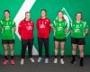 Merle Heidergott, Victoria Nigbur, Danique Trooster, Nina Engel und Annika Fröhlich - SV Werder Bremen