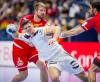 Sebastian Heymann setzte sich mit Deutschland im zweiten Spiel der Handball-EM gegen Österreich durch