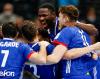 Riesenjubel bei Frankreich: der Schlussspurt von Les Bleus sorgte nicht nur für das Halbfinale, sondern auch für den Gruppensieg.