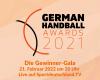Die Online-Gala der German Handball Awards gibt es live auf Sportdeutschland.TV