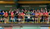 Der Rostocker HC beim Jubel mit den mitgereisten Fans nach dem Auswärtssieg in Henstedt-Ulzburg