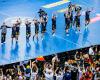 Deutschland Jubel, DHB-Team, Einzug in Viertelfinale Handball-WM 2023, GER-NED