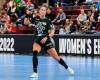 Emily Bölk (Foto Archiv) ließ FTC Budapest im Duell gegen Esbjerg mit dem letzten Wurf über den Einzug ins Finale der Handball Champions League der Frauen jubeln.