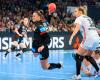 Julia Behnke beim Tag des Handballs gegen Ungarn