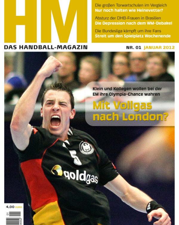 Dominik Klein, Cover HM 2012/01 - Handball-Magazin