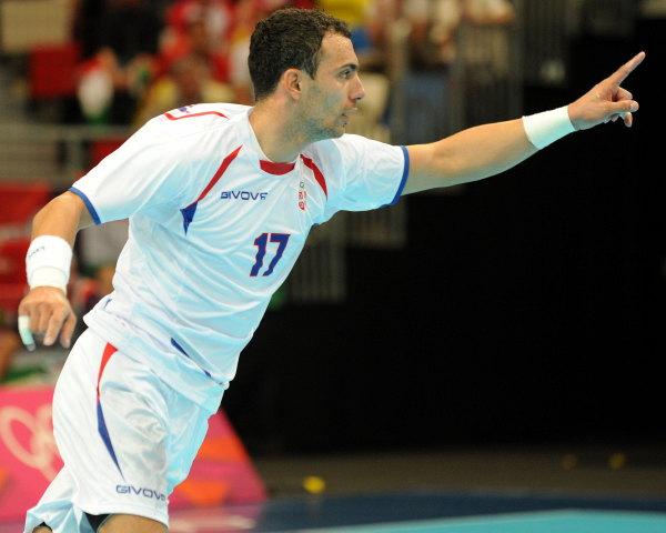 Rajko Prodanovic im Trikot der serbischen Nationalmannschaft bei den Olympischen Spielen in London
