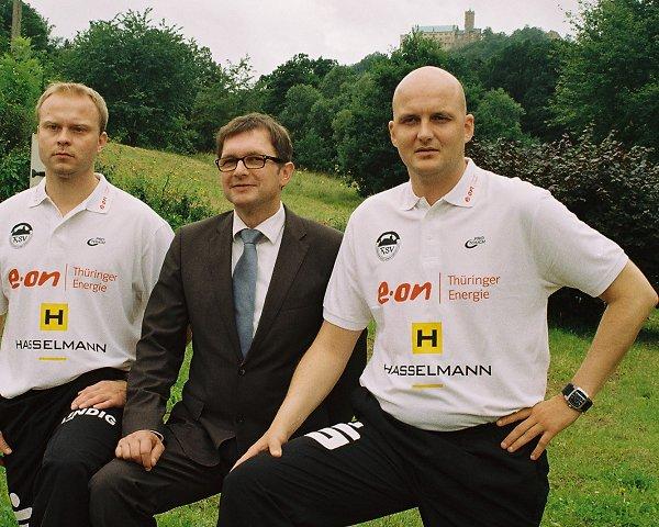 Karsten Wöhler, Gero Schäfer und Adalsteinn Eyjolfsson  haben einen Großteil des Kaders für die neue Saison bereits zusammen