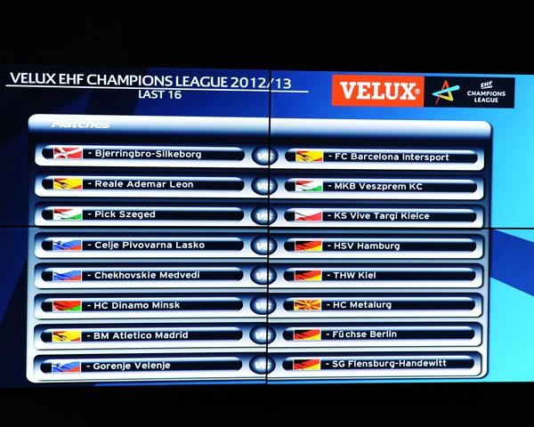 Ergebnis - VELUX EHF Champions League Auslosung Achtelfinale 1/8-Finale