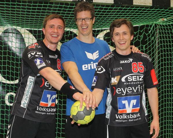 Markus Gaugisch mit Manuel und Timo Warwel 