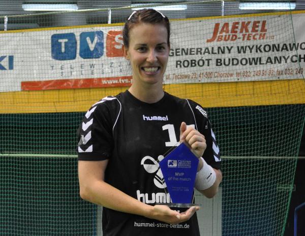 Anja Scheidemann, beste Spielerin Studenten-EM, Berlin gegen Türkei