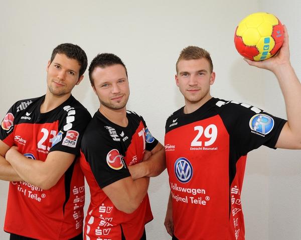Phil Räbiger, Florian Ochmann und Andreas Bornemann - Eintracht Baunatal