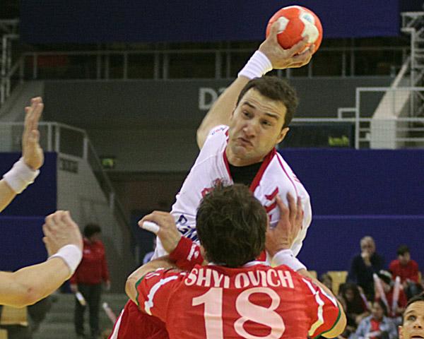 Mariusz Jurkiewicz/POL im Hauptrundenspiel gegen Weißrußland