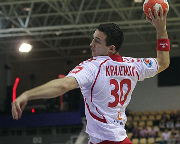 Przemyslaw Krajewski/POL im Hauptrundenspiel gegen Weißrußland