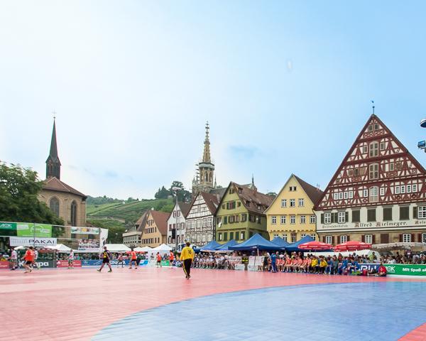 Handball vor traumhafter Kulisse bietet das Marktplatzturnier in Esslingen