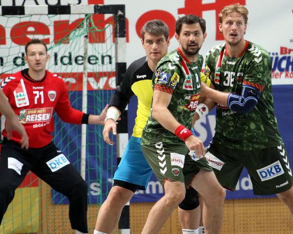 Heide-Cup 2014, Füchse Berlin vs. KS Vive Targi Kielce, Denis Spoljaric und Jesper Nielsen