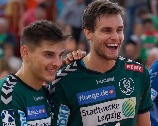 Die DHfK-Talente Lucas Krzikalla (links) und Sebastian Greß