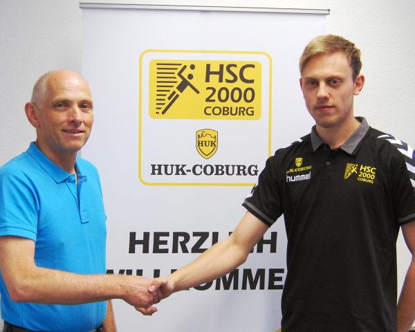 Johannes Heufelder - hier rechts 2015 als Athletiktrainer in Coburg
