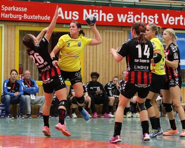 Isabell Klein und der Buxtehuder SV setzten sich gegen Leverkusen durch