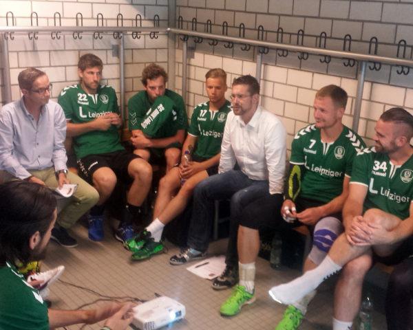 Lars Geipel und Marcus Helbig besuchten den SC DHfK Leipzig