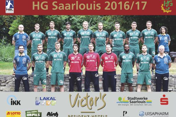HG Saarlouis, Mannschaftsfoto Saison 2016/17