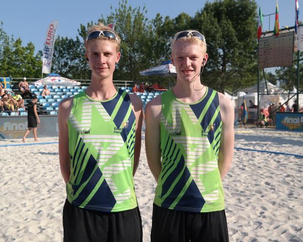 Jesper Stumpfe und Bjarne Deiters sind das deutsche Top-Gespann im Beachhandball