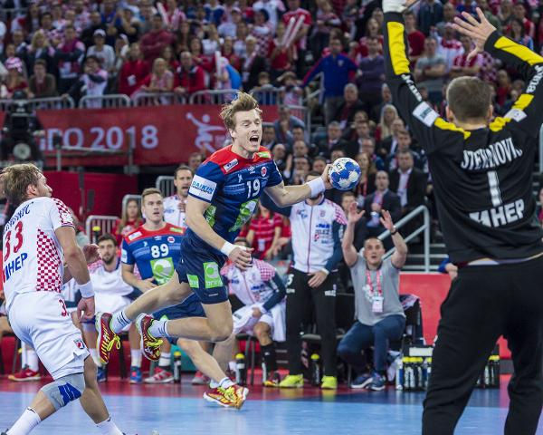 Bei der EM 2018 unterlagen Kristian Björnsen und Norwegen gegen Kroatien mit 28:32