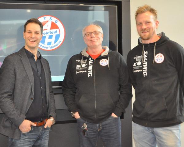 (v. l.) Geschäftsführer Christian Sprdlik, Jugendwart Martin Räber und Jugendkoordinator Gustav Rydergard