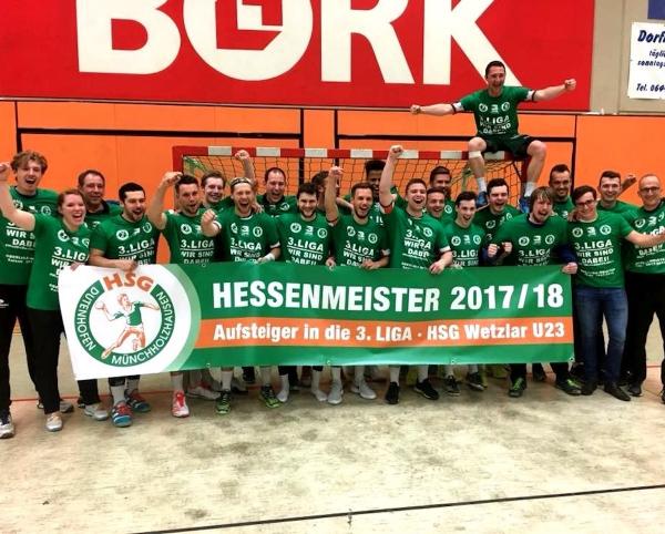 Die U23 der HSG Wetzlar ist Hessenmeister