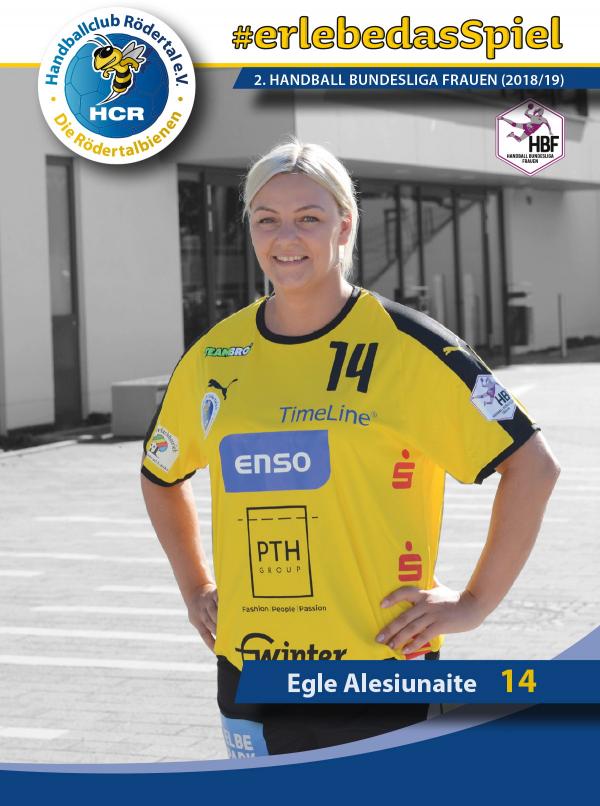 Egle Alesiunaite - HC Rödertal 2018/19