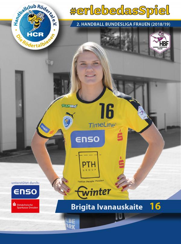 Brigita Ivanauskaite - HC Rödertal 2018/19