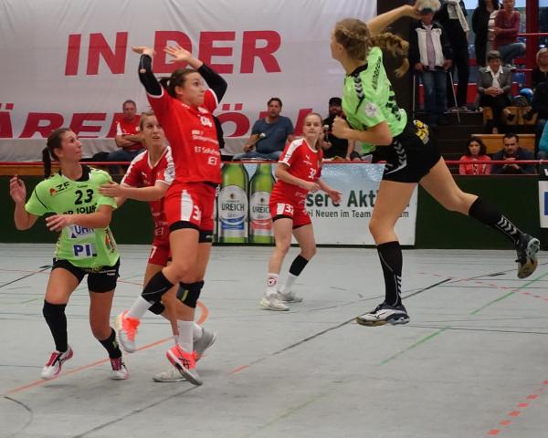 Johanna Andresen erzielte für den TSV Nord Harrislee den 28:28-Ausgleich, das letzte Wort hatte aber die TG Nürtingen.