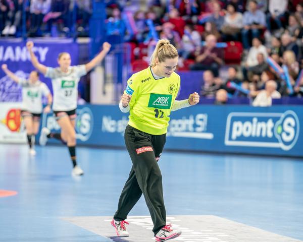 EHF Euro 2018, Europameisterschaft Frauen, ESP-GER: Dinah Eckerle /GER