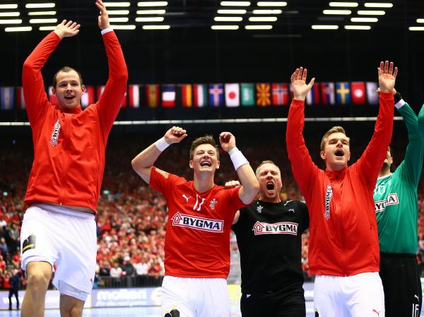 Die Dänen jubelten über den Halbfinaleinzug.