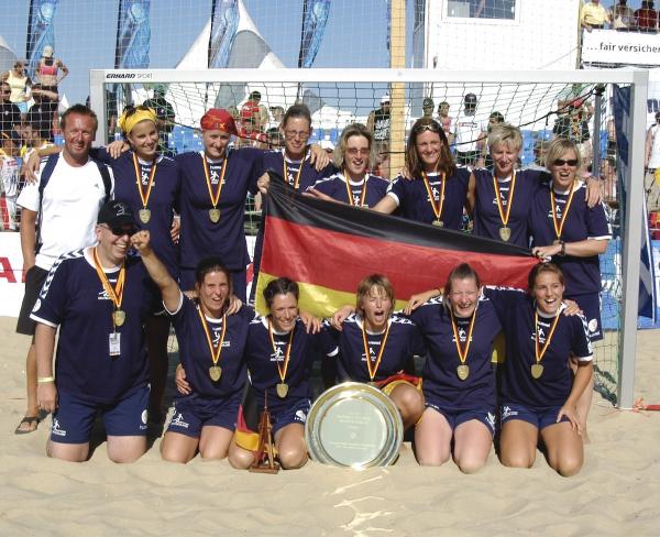 Die deutsche Frauen-Nationalmannschaft wurde 2006 Europameister in Cuxhaven.